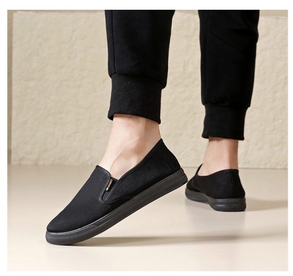 Old Beijing cloth shoes, men's breathable black cloth shoes, wear-resistant beef tendon sole cloth shoes, work shoes, driver shoes - Image 5