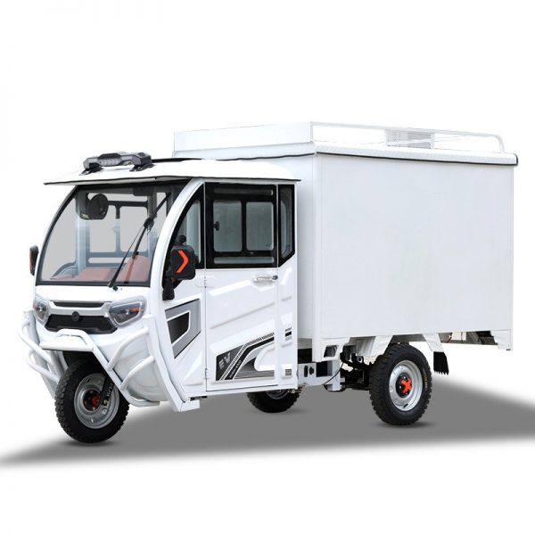 2 meters extended carriage electric tricycle, load-carrying express truck, three-wheeled electric vehicle (8)