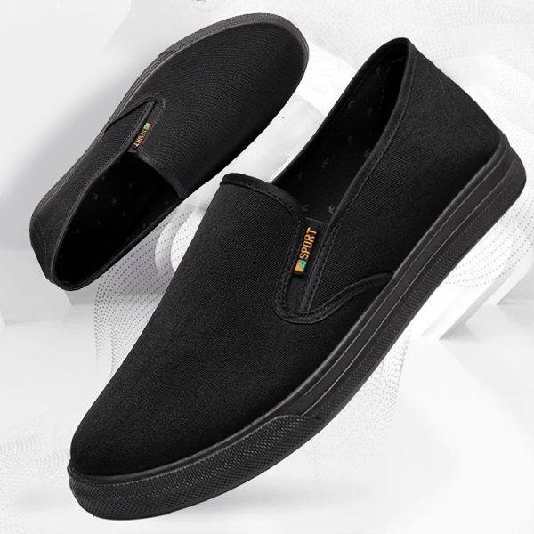 Old Beijing cloth shoes, men's breathable black cloth shoes, wear-resistant beef tendon sole cloth shoes, work shoes, driver shoes - Image 2