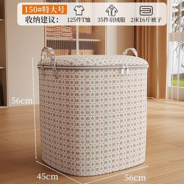 Clothes storage box Household large-capacity dustproof and moisture-proof wardrobe with quilts, moving, sorting bags, storage baskets, boxes - Image 4