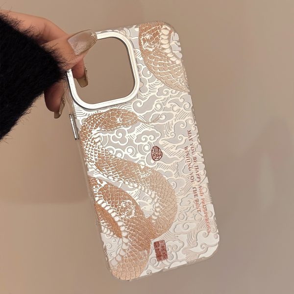 Applicable to Apple 16 mobile phone case, Year of the Snake iphone15promax Guochao mobile phone case - Image 4