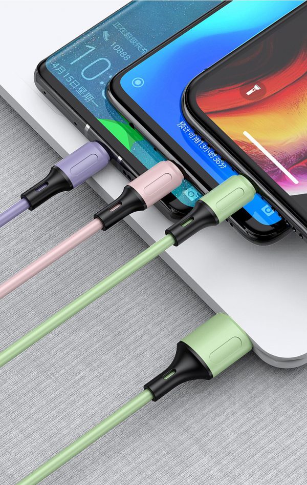 Data cable, three-in-one mobile phone charging cable, one-to-three suitable for Apple type-c Android usb fast charging cable,2025 latest - Image 6