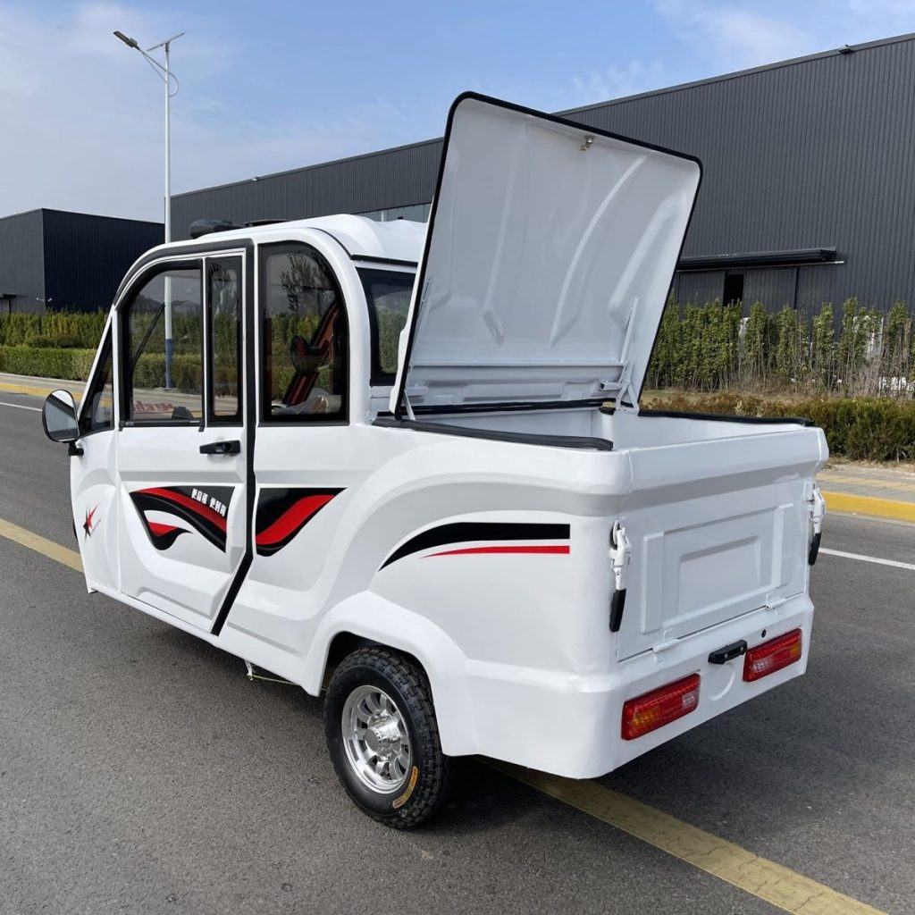 Small pickup fully enclosed electric tricycle (1)