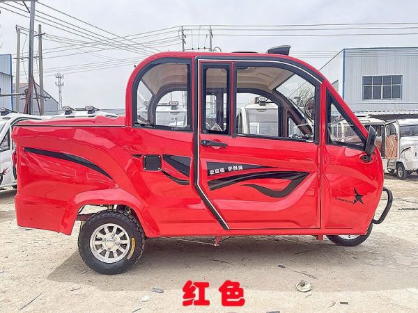 Small pickup fully enclosed electric tricycle, home cargo pickup and delivery student express electric pickup truck - Image 5