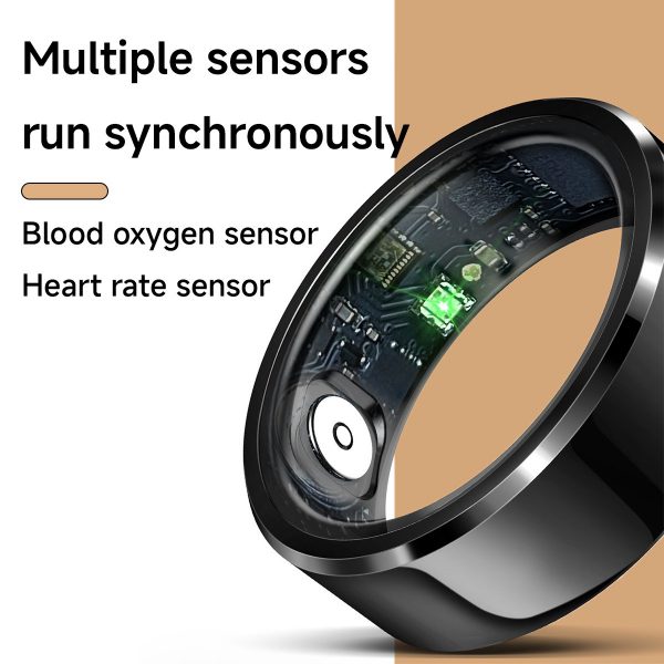 Smart ring, heart rate blood oxygen tracking ring, sleep monitoring IP68 waterproof photo exercise - Image 2